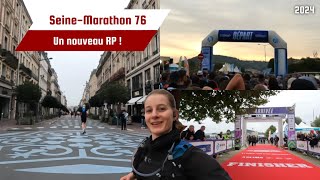 Je bats mon RP sur mon 3ème marathon • SeineMarathon 76 • Rouen 2024 [upl. by Glenine70]