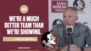 Mike Norvell speaks after losing to his former team FSU dropping third straight to open season [upl. by Teodor887]