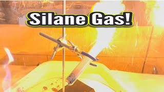 Silane Gas in RamZland🔥 STEM ScienceForKids RamZland Pyrophoric ScienceExperiment [upl. by Nydia]