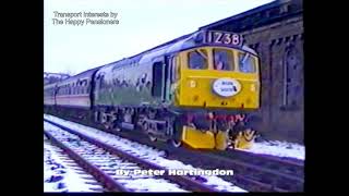 A Castle class locomotive roars through Shipley up north in West Yorkshire Class 25 Tamworth Castle [upl. by Verner89]