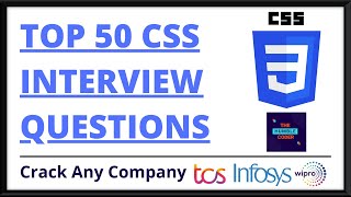 Top 50 CSS Interview Question Question With Answers  Most Asked  CSS Interview Web Development [upl. by Kenneth]