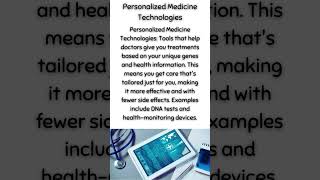 Personalized Medicine Technologies [upl. by Eneg]