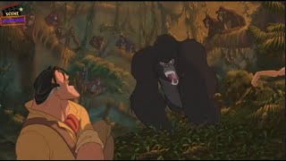 TARZAN COMBATTE CON IL GORILLA FURIOSO  Tarzan HD 1999 [upl. by Alian]