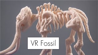 Mammoth Fossil  VR Sculpt to 3D Print [upl. by Osugi794]