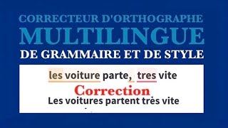 Correcteur Dorthographe et de Grammaire de STYLE MULTILINGUE [upl. by Noland]