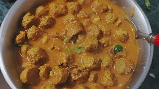 Soyabean Restaurant Style Soya Chunks Curry। Restaurant Style Soya Curry  Soyabean Ki Sabji [upl. by Eriha739]