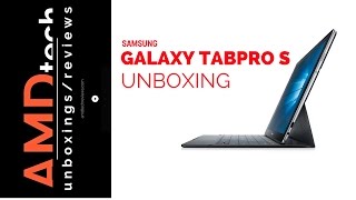 Samsung Galaxy TabPro S Unboxing 4K [upl. by Haim]