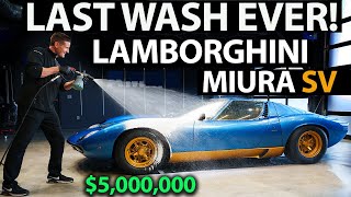 5000000 Lamborghini Miura Last Wash Ever Full Detail and Drive [upl. by Nivanod]