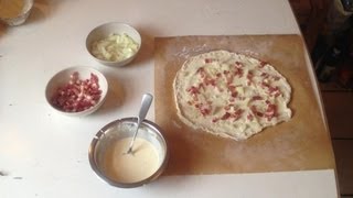 Original Elsässer Flammkuchen ein leckeres Rezept [upl. by Jayne]