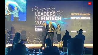 M2P Wins Best Fintech Solution 2021 [upl. by Nama]