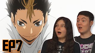 Karasuno Vs Aoba Johsai  Haikyuu Season 1 Episode 7 Reaction amp Review [upl. by Llerdnad]