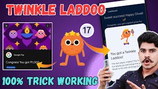 Google Pay Twinkle Laddoo Trick 100 Working How To Collect Twinkle Laddoo  Google Pay Diwali 2024 [upl. by Nylcoj]