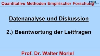 Erhebung mit Fragebogen 63 Datenanalyse und Diskussion Leitfragen [upl. by Tearle]