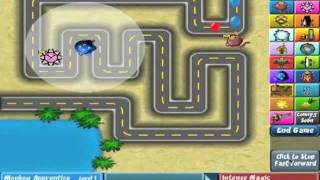 Bloons tower defense 4 walkthrough [upl. by Rudwik]