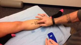 KT Tape  posterior shin splints tibialis posterior tendon [upl. by Schoening]