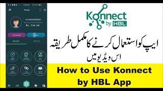 How to Use Konnect by HBL App  How to register Konnect by HBL Account [upl. by Iatnohs]