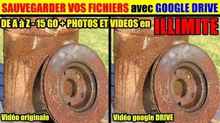 mettre en place une sauvegarde gratuite de vos données avec google drive  photos videos illimité [upl. by Selym]