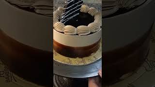 Chocolate garnish cake half kg cake chocolatecake chocolaterecipe [upl. by Acirrej]