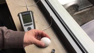 Checklinecom MiniTest FH Thickness Gauge measuring Egg Shell [upl. by Malti55]