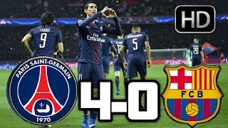 PSG 40 BARCELONA RESUMEN Y GOLES HD CHAMPIONS LEAGUE 140217 [upl. by Kra512]