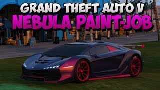 GTA 5 Secret Paint Job  Amazing NEBULA Custom Respray Guide In GTA V Online [upl. by Aisined955]