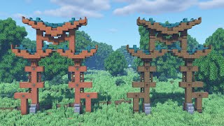 How to build a Torii Gate in Minecraft [upl. by Marilla289]