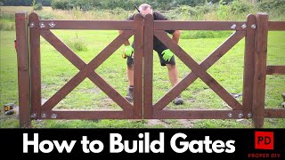 How to Make Timber Gates with Half Lap Joints [upl. by Berthold]