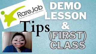 Demo Lesson and first Class TIPS  RAREJOB  April 2021 [upl. by Gil]