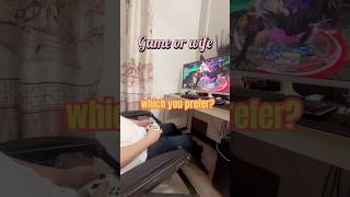 Game or wife which you prefer funnyvideo [upl. by Baillieu]