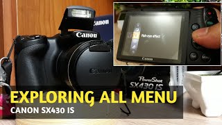 Canon SX430 IS  Reveal All Menus amp Functions Inside This Cool VLOG Camera [upl. by Eintruoc212]