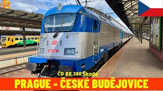 Cab Ride Prague  České Budějovice Czech Republic train drivers view 4K [upl. by Thgiwd]