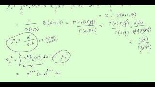 Beta Distribution Mean and Variance [upl. by Winn]