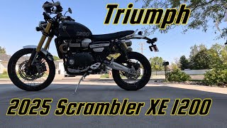 2025 Triumph Scrambler 1200 XE  Short People Can Ride Too [upl. by Zendah48]