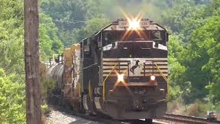 Three Norfolk Southern Trains from Front Royal Virginia June 4 2024 [upl. by Eentihw401]