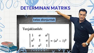 Tunjukan bahwa det matriks 1 a a2 a2 1 a a a2 1  a31 2 matriks matematikasma [upl. by Devon]