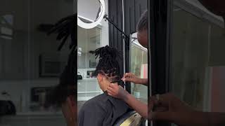 Woman barber does Bald to Full head of loc transformation 😳 [upl. by Anisah]