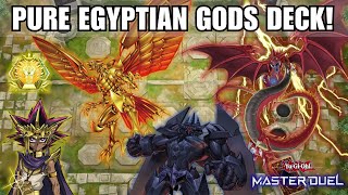 Pure Egyptian Gods Deck  Breaking META Negates  YuGiOh Master Duel [upl. by Assiralc]