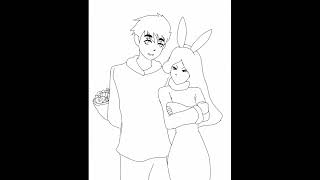 Jen Animation and Elybunny Fan art [upl. by Naginnarb]