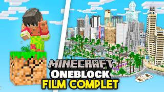 Jai survécu 1000 Jours sur 1 SEUL BLOC Minecraft Film complet [upl. by Giardap]