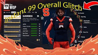 INSTANT 99 OVR GLITCHSTILL WORKS HOW TO GET 99 FAST COLLEGE FOOTBALL 25 ROAD TO GLORY [upl. by Lipps]