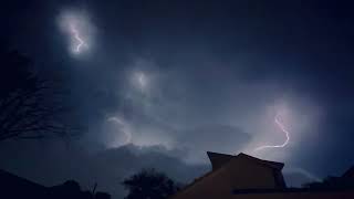 Lightning Flashes Across Austin Sky [upl. by Saerdna]