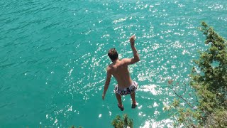 Achensee Klippenspringen  Cliff Jumping AchenseeTirol [upl. by Elberfeld]