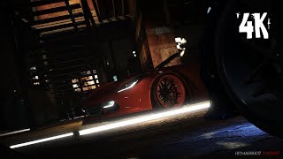 Night run Chevrolet Corvette C7 vs Hellcat Charger and slowmotion crash 4K Forgiato [upl. by Hteik]