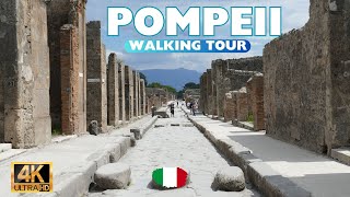 A City Frozen in Time 🏛️ 4K Guided Walking Tour Through the Ancient Streets of Pompeii [upl. by Sandler]