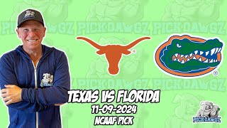 Texas vs Florida 11924 College Football Picks amp Predictions  Week 11 NCAAF [upl. by Ermentrude]