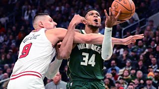 Giannis Antetokounmpo led the Bucks to victory over the Bulls overcoming shooting struggles [upl. by Isyed]