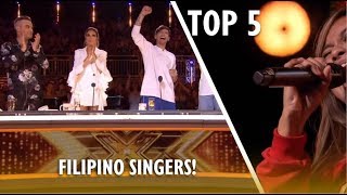 TOP 5 Most AMAZING FILIPINO SINGERS EVER ON X FACTOR UK [upl. by Neisa310]