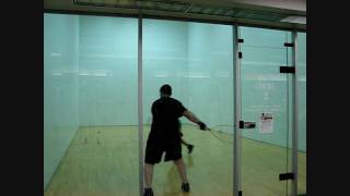 How to Play Racquetball  Hitting from the corner [upl. by Lash654]