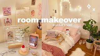 room makeover 🎈🧸 pinterest minimalist aesthetic cozy bedroom interior transformation [upl. by Nami617]