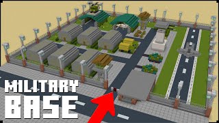 How to Build a Military Base in Minecraft  StepbyStep Guide [upl. by Yhtnomit]